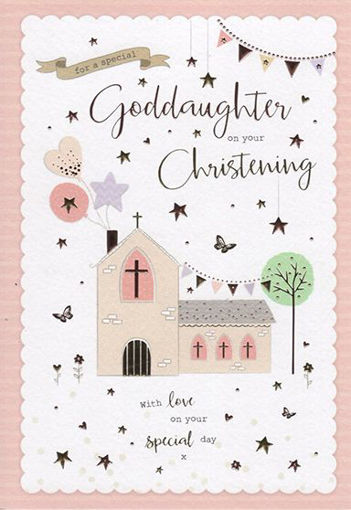 Picture of GODDAUGHTER ON YOUR CHRISTENING CARD